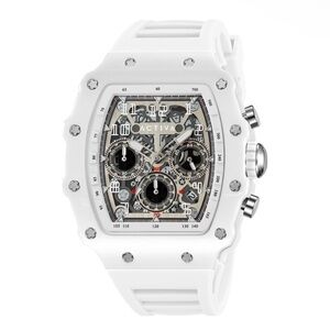 Activa X Invicta Men's Watch w/ Skeleton Dial - 44.3mm, White & Silver